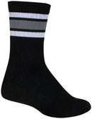 SockGuy SGX Throwback Socks - 6" Black Large/X-Large