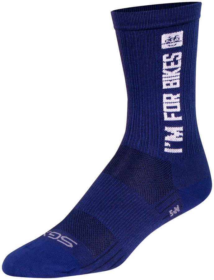 SockGuy SGX People For Bikes Socks - 7" Large/X-Large