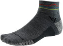 Swiftwick Flite XT Trail Quarter Crew Socks - 4" Heather Sunset Mountain Large