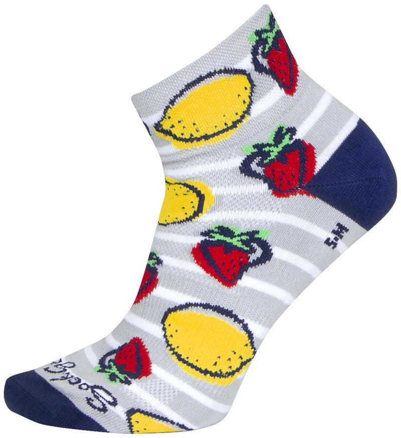SockGuy Classic Low Lemonade Socks - 2" Women's Small/Medium