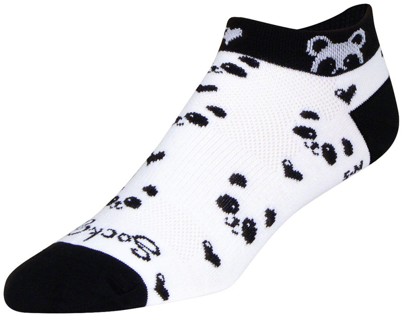 SockGuy Classic Low Panda Socks - 1" Women's Small/Medium