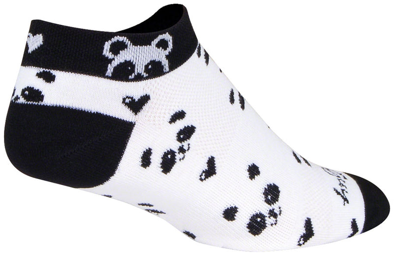 SockGuy Classic Low Panda Socks - 1" Women's Small/Medium