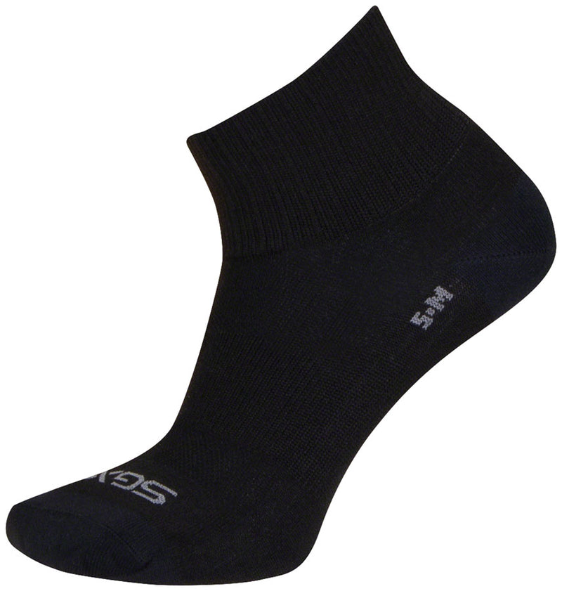 SockGuy SGX Black Socks - 2.5" Small/Medium