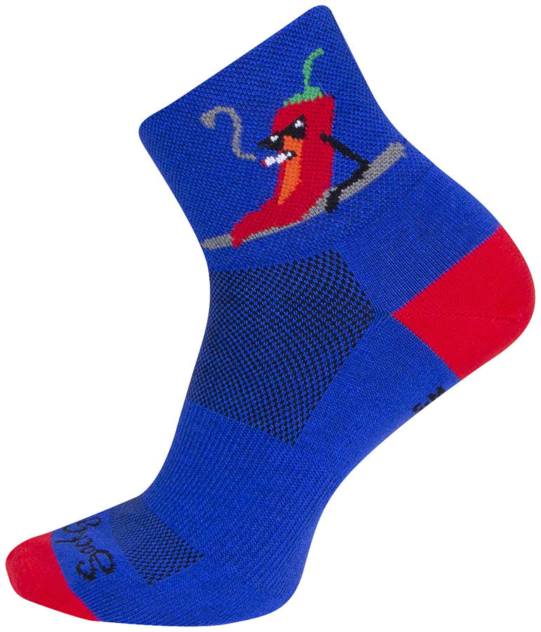 SockGuy Classic Smokin Hot Socks - 3" Small/Medium