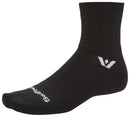 Swiftwick Aspire Quarter Crew High Socks - Circuit Black Medium