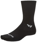 Swiftwick Aspire Crew Socks - Circuit Black Large