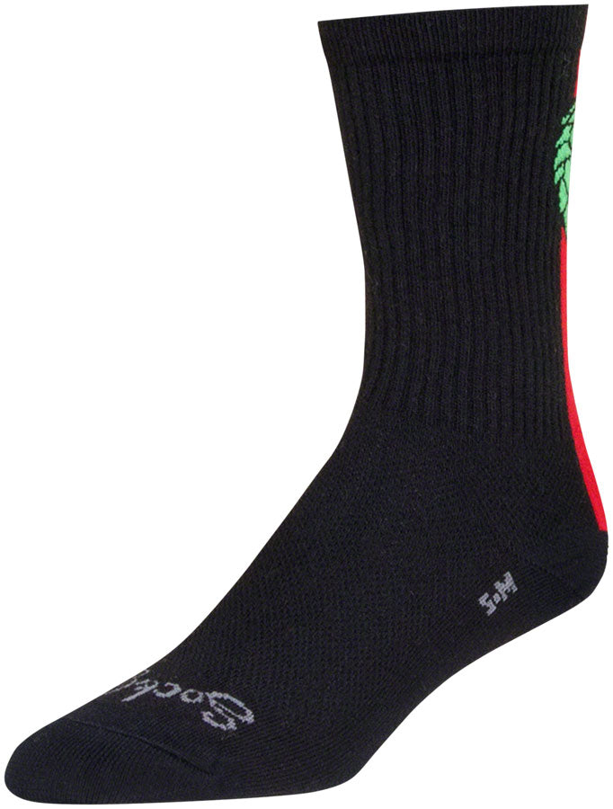 SockGuy Crew Hoppyness Socks - 6" Black Small/Medium