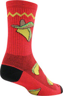 SockGuy Crew Taco Socks - 6" Red Large/X-Large