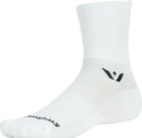 Swiftwick Aspire Quarter Crew Socks - 4" White Small