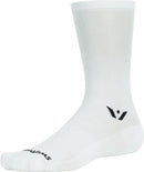 Swiftwick Aspire Crew Socks - 7" White Medium