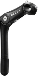 Zoom Quick Comfort Adjustable Stem - 110mm 25.4 Clamp Adjustable 80-150deg 25.4-24tpi Quill Aluminum BLK