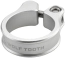 Wolf Tooth Seatpost Clamp - 31.8mm Bolt-On Raw Silver