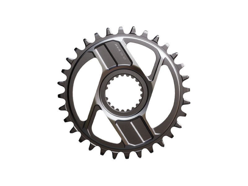 Shimano XTR SM-CRM96 1x Direct Mount Chainring - 38t Shimano Direct Mount For 12-Speed HG+ Chain Fits M9200 M9220 Crank Dark Gray