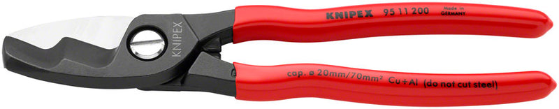 Knipex Cable Shears with Twin Cutting Edge - 8"