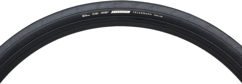 Teravail Telegraph Tire - 700 x 35 Tubeless Folding Black Light and Supple