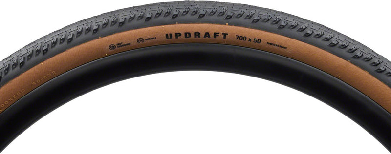 Teravail Updraft Tire - 700 x 50 Tubeless Folding Tan Light Supple Fast Compound