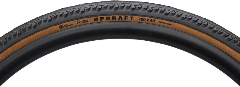 Teravail Updraft Tire - 700 x 40 Tubeless Folding Tan Durable Fast Compound