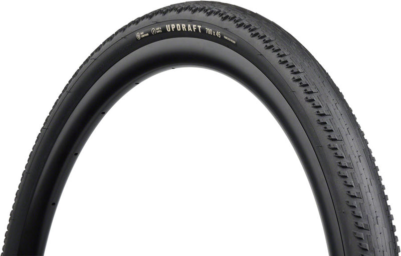 Teravail Updraft Tire - 700 x 45 Tubeless Folding BLK Light Supple Fast Compound