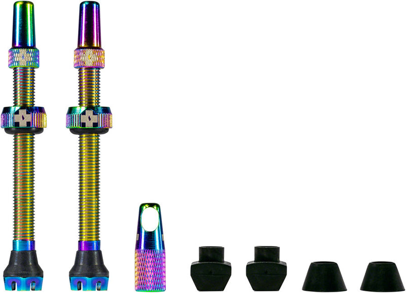 Muc-Off V2 Tubeless Valve Kit - Iridescent 44mm Pair