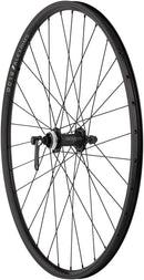 Quality Wheels Value Double Wall Series Rim+Disc Front Wheel - 26" QR x 100mm Center-Lock /Rim Brake BLK Clincher 32H