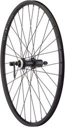Quality Wheels Value Double Wall Series Rim+Disc Rear Wheel - 26" QR x135mm Center-Lock/Rim Brake HG10 BLK Clincher 32H