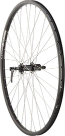 Quality Wheels Shimano/DH19 Rear Wheel - 700 QR x 135mm Rim Brake HG 10 BLK Clincher 36H