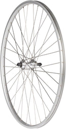 Quality Wheels Value Single Wall Series Rear Wheel - 27" QR x 130mm Rim Brake Freewheel Silver Clincher 36H