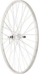 Quality Wheels Value Single Wall Series Rear Wheel - 700 QR x 130mm Rim Brake Freewheel Silver Clincher 36H