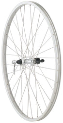 Quality Wheels Value Single Wall Series Rear Wheel - 700 QR x 135mm Rim Brake HG 10 Silver Clincher 36H