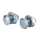 Alligator Alloy Adjusting Screw 16.5mm Silver - 40 Count Bottle
