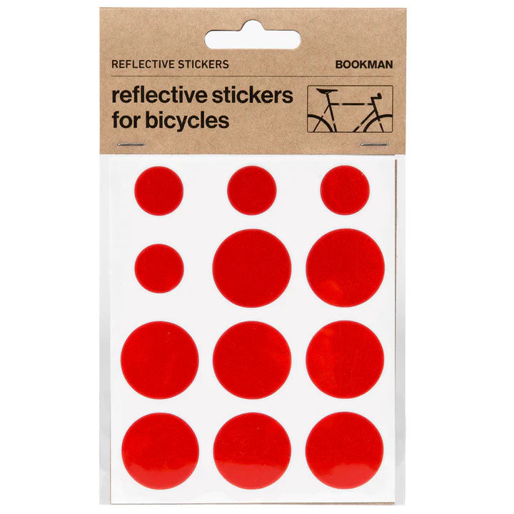 Bookman Visibility Reflective Stickers Dots Red