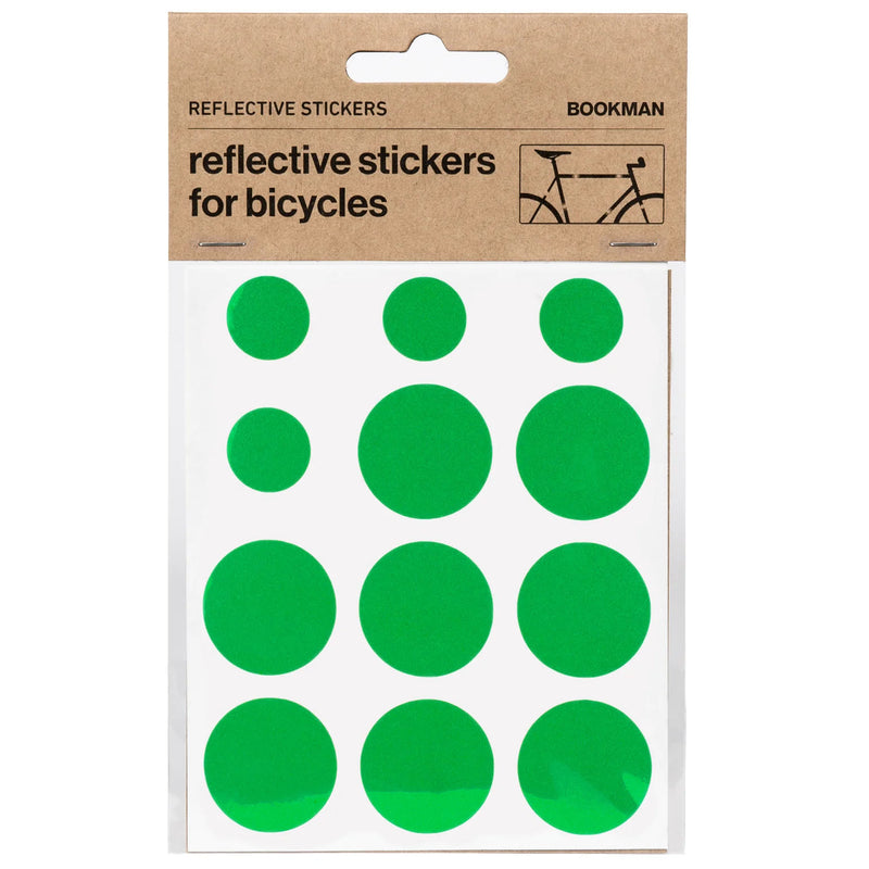 Bookman Visibility Reflective Stickers Dots Green
