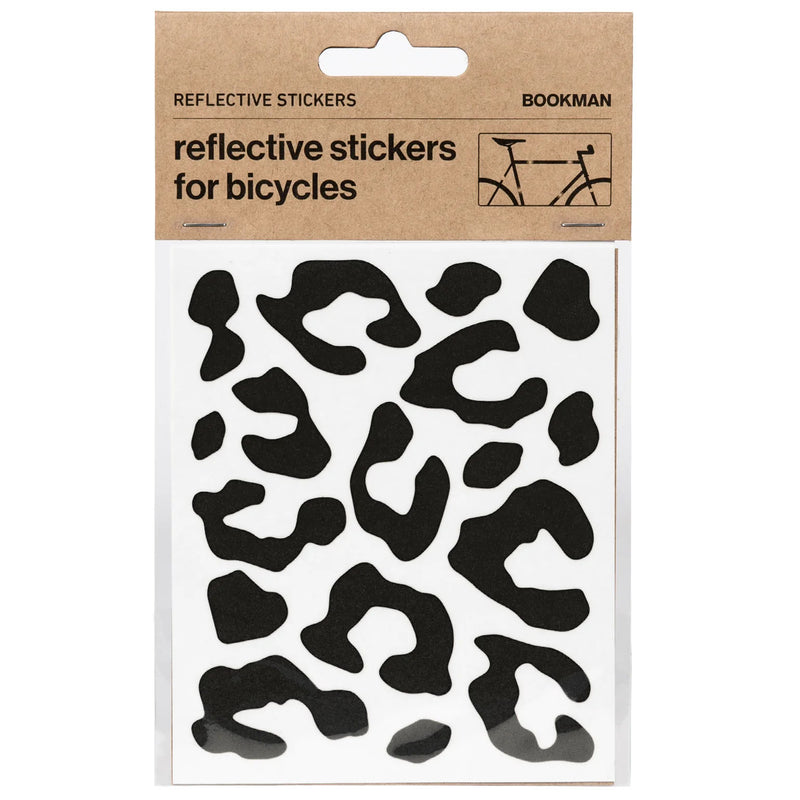 Bookman Visibility Reflective Stickers Leopard Black