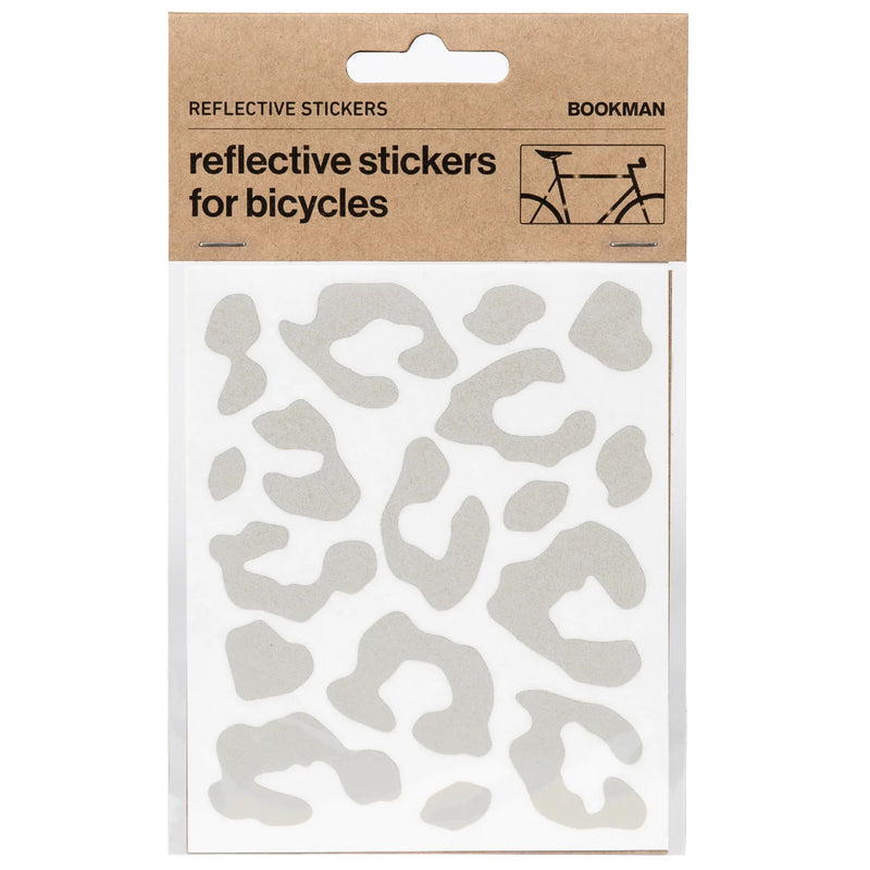 Bookman Visibility Reflective Stickers Leopard White