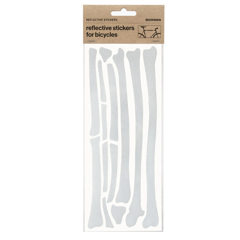 Bookman Visibility Reflective Stickers Bone White