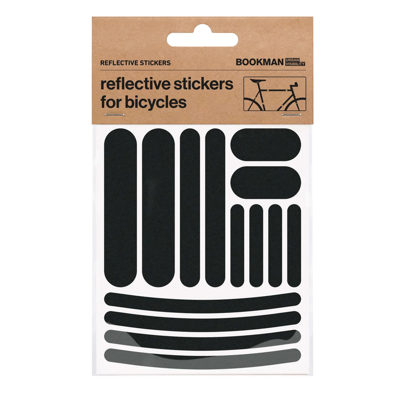 Bookman Visibility Reflective Stickers Strips Black