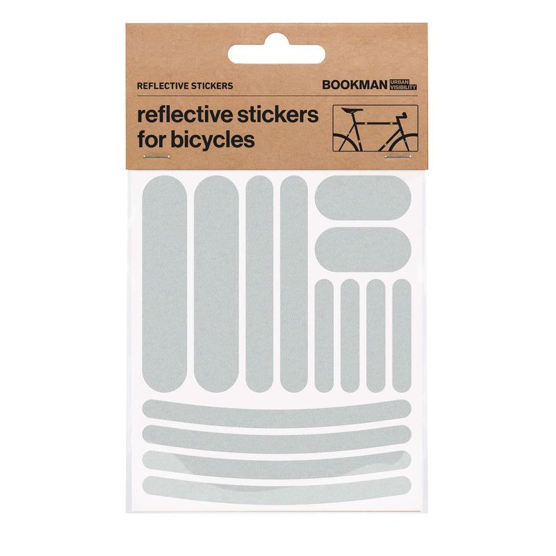 Bookman Visibility Reflective Stickers Strips White