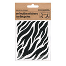 Bookman Visibility Reflective Stickers Zebra Black