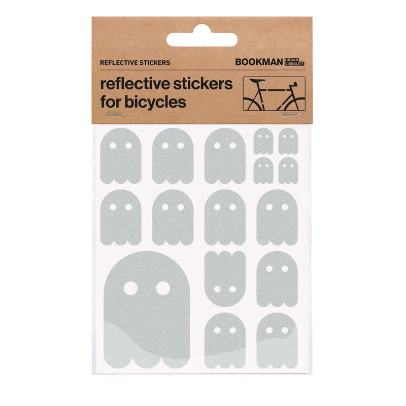 Bookman Visibility Reflective Stickers Ghost White