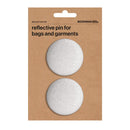 Bookman Visibility Reflective Pins Silver Pair