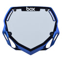 BOX Box Two Number Plate Blue Chrome - Large