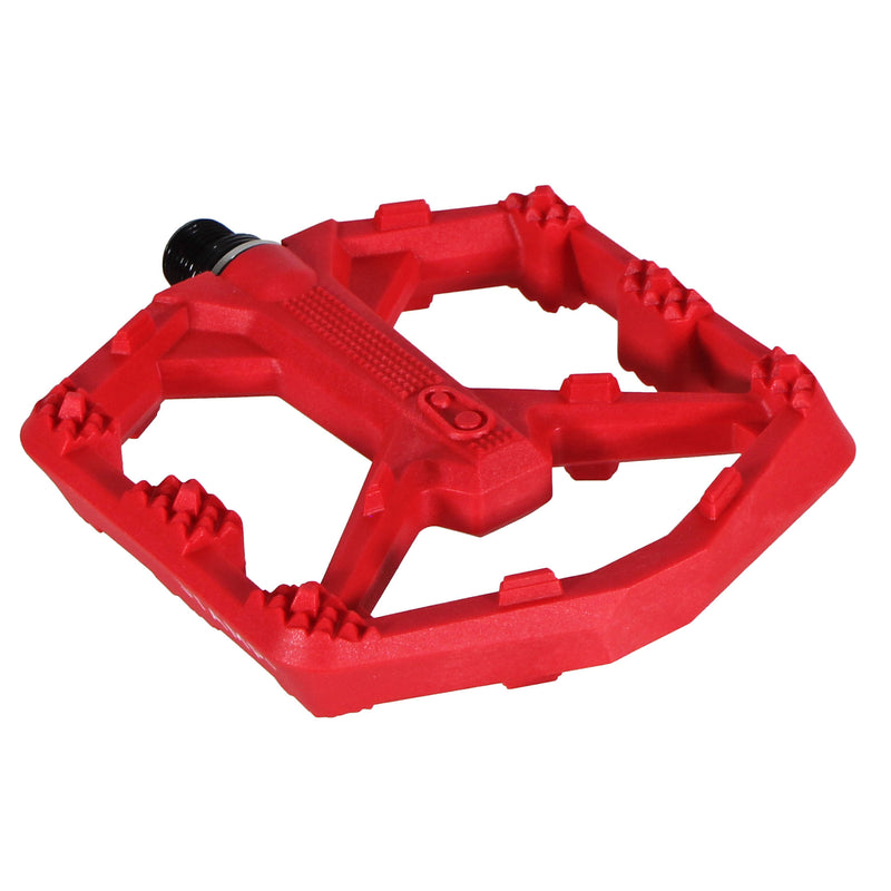 Crankbrothers Stamp 0 Pedals - Platform Aluminum 9/16" Bright Red Small
