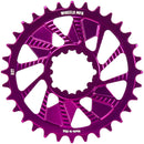 Wheels Manufacturing Direct Mount Chainring - 32t SRAM 3-Bolt Direct Mount 3mm Offset Compatible Hyperglide+ Chain Purple