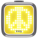 Knog Blinder Light Peace Pattern Front Black