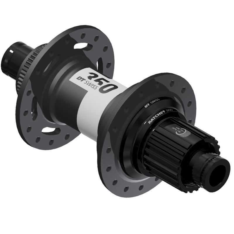 DT Swiss 350 DEG Rear Hub - 12 x 148mm Center-Lock Micro Spline BLK 28H 72pt