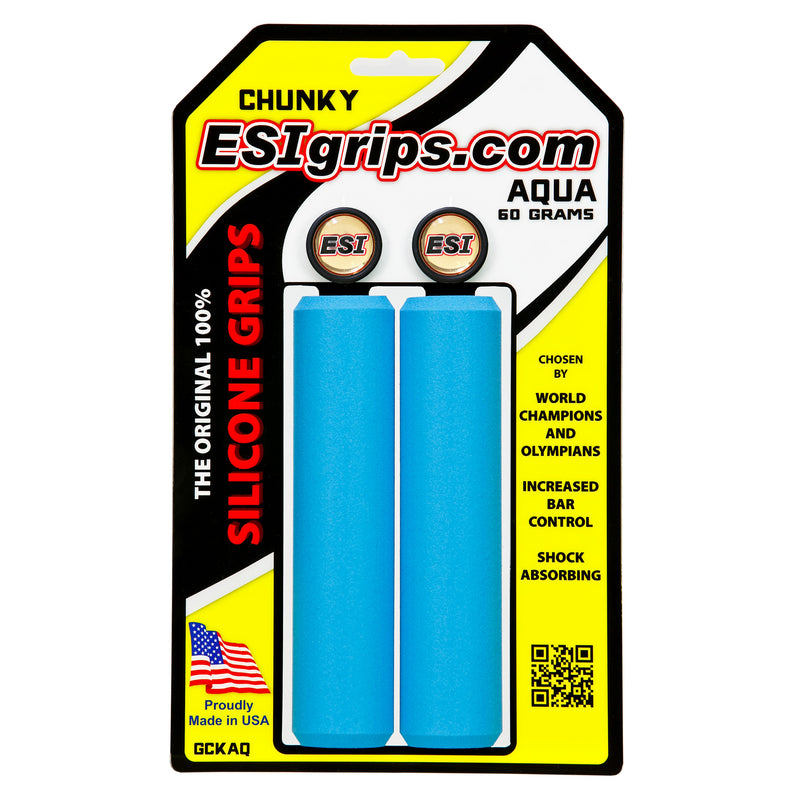 ESI Chunky Grips - Aqua