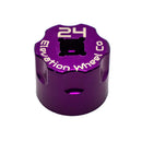 Elevation Wheel Co Suspension Top Cap Socket 24mm Purple