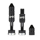 E*thirteen Quickfill Schrader Valves(19-23mm Rim) Pair - Blk