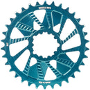 Wheels Manufacturing Direct Mount Chainring - 34t SRAM 3-Bolt Direct Mount 3mm Offset T-Type Chain Compatible Teal