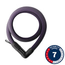 Abus Yarnit 4004C Chain Lock Combination 24mm 110cm 43.3'' Midnight Purple